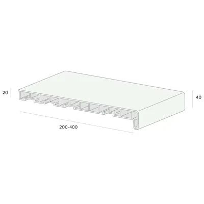 Novaboard Vensterbank 300 mm – 6 meter